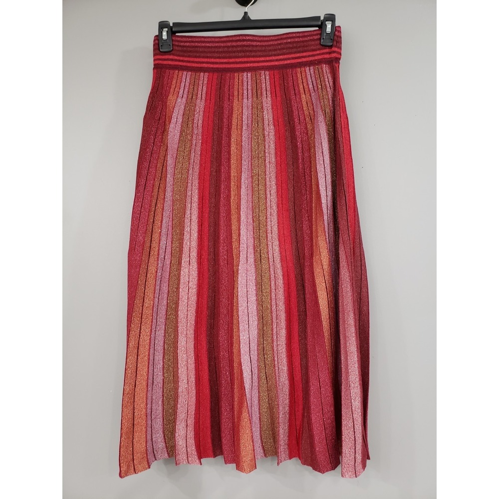 NEVER WORN Kate Spade Metallic Stripe Knit Skirt SIZE MEDIUM